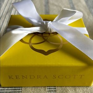 Kendra Scott Bright Yellow Box with White Ribbon Brand New